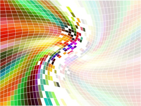 Abstract mosaic background with rainbow colours