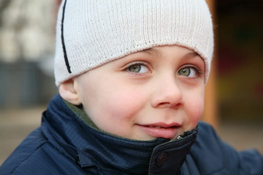 child with big eyes