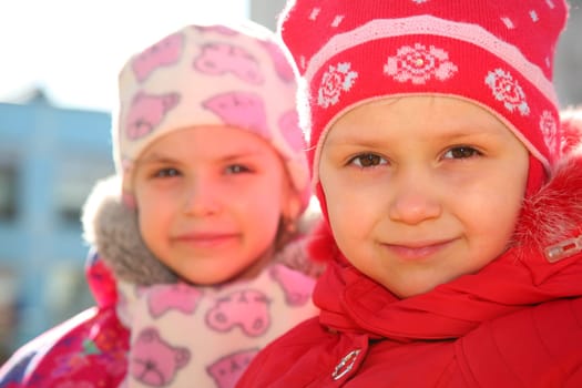 girls in kindergarten