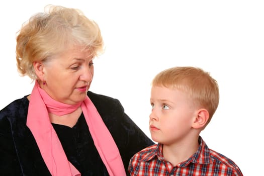 grandmother with grandchild