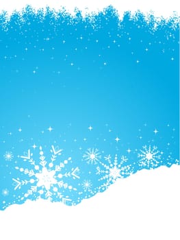 Grunge snowflake background