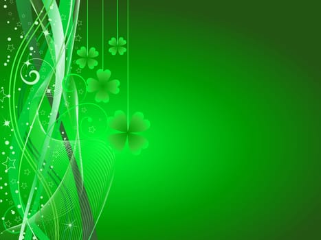 Abstract background with St. Patricks day theme