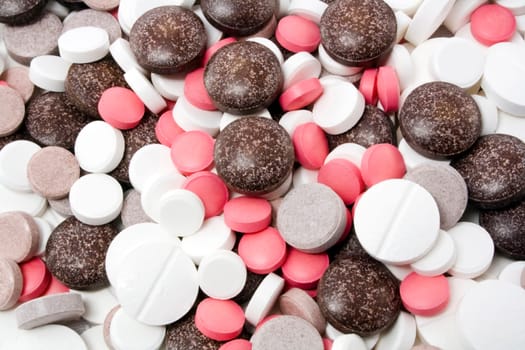 Variety of different pills
