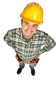 happy funny handyman