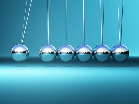 newton cradle 3d