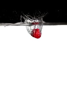 Raspberry in water