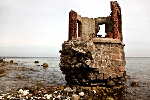 Ruin in front of Cape Arkona