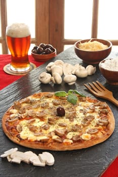 Mushroom pizza