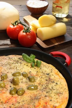 Mozzarella pizza