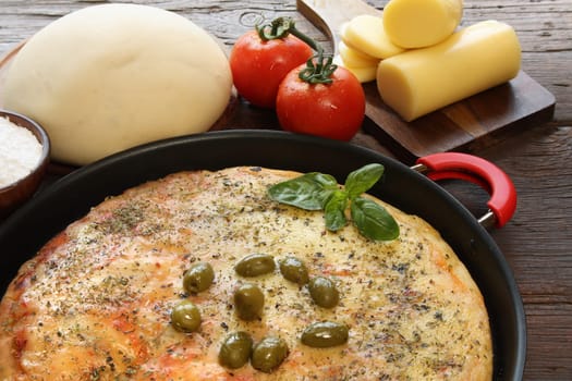 Mozzarella pizza