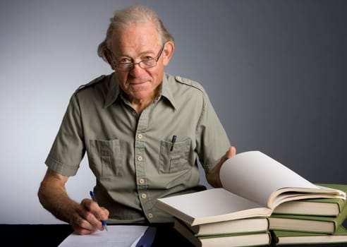 Mature Scholarly Man