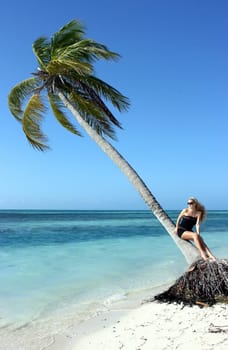 Palm and girl