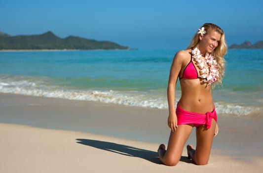 Blonde on Hawaii