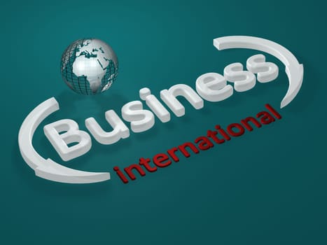 Business - international - lettering