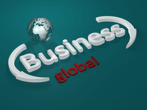 Business - global - lettering