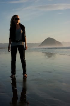 Silhouette at sunset