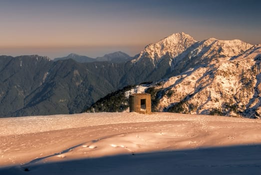 Beauty of snow mountain