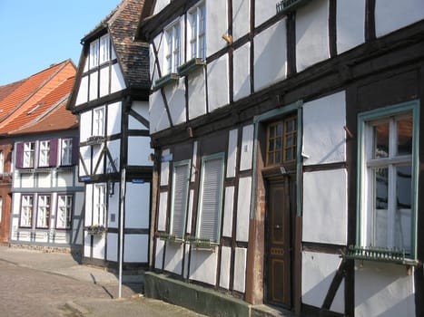Half-timbered houses in Tangermünde