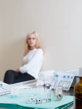 doctor listening to patients heartbeat