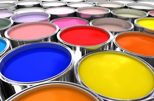 color paint ink can
