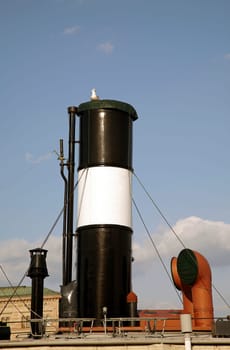 Historic chimney of a ship
