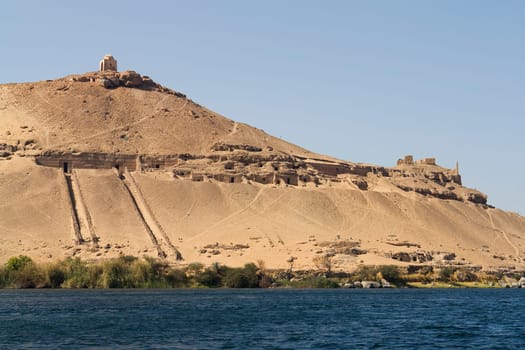 On the Nile near Aswan in Egypt