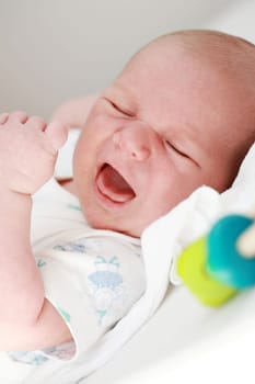 Portrait of crying baby