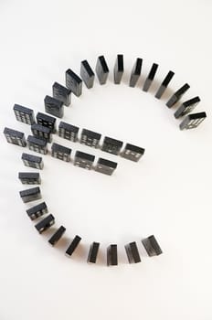 EURO of dominoes slanting