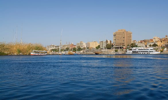 On the Nile near Aswan in Egypt
