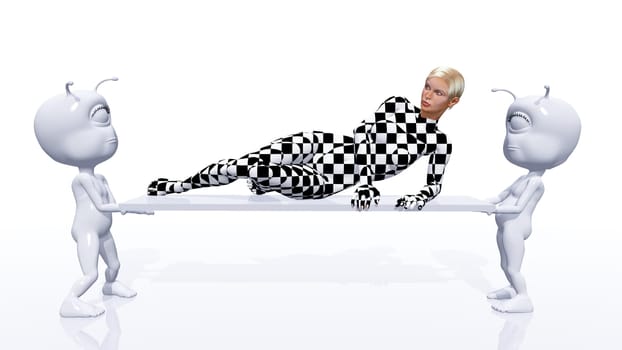 Woman in 3D