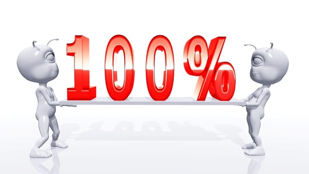One hundred percent