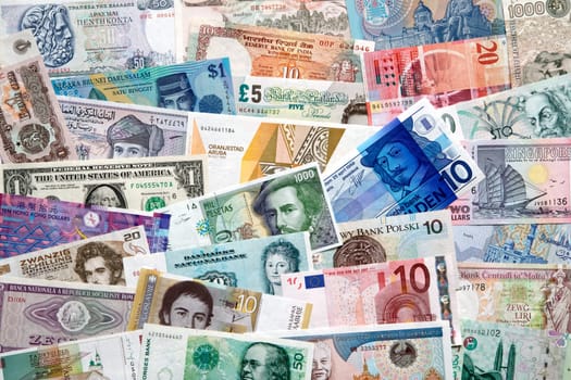 Money from all over the world