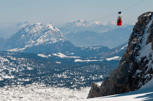 Cable car on the Dachstein