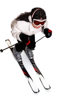 Female Skiing
