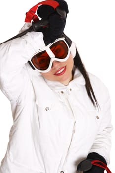 Beautiful Female Skier