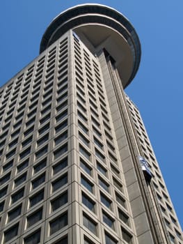 Observation deck on top of a skyscraper