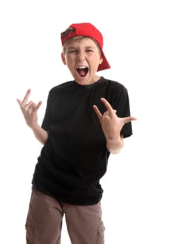 Child doing coma hand signal