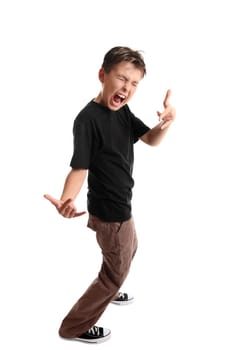 Rock n roll boy child expressive