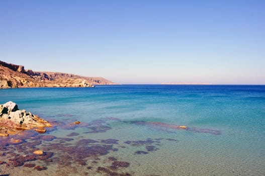 View of the east coast of Crete.