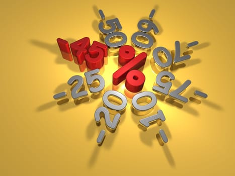 Discount campaign -45 percent