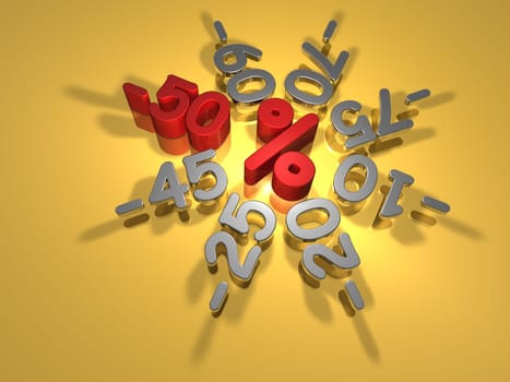 Discount campaign -50 percent