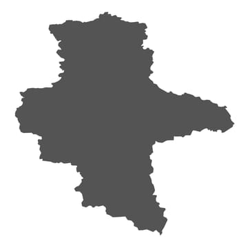 Map of Saxony-Anhalt - isolated