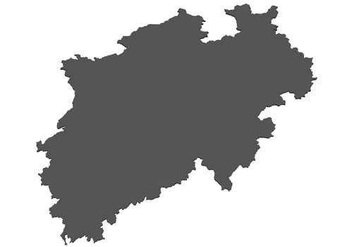 Map of North Rhine-Westphalia