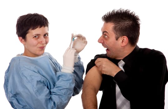 Scared patient