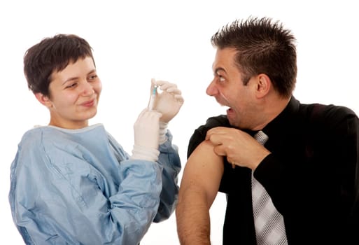 Scared patient
