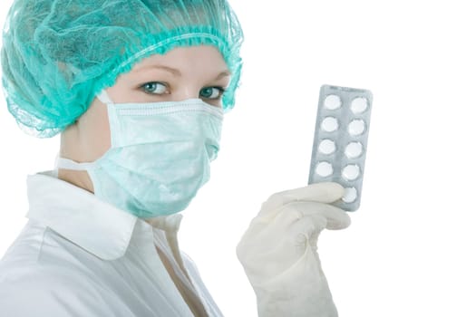 Doctor with pills