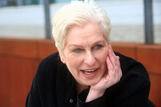 white-haired woman over 50