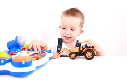 Lovely kid playing