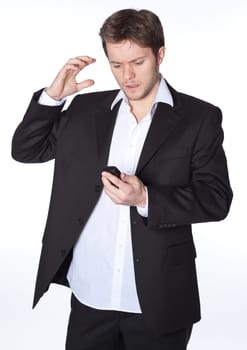 Man with mobile phone