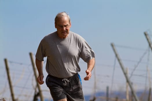 Senior running